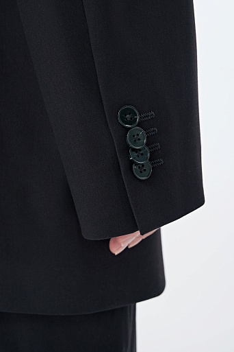 Пиджак оверсайз черного цвета TALIA