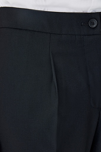 Широкие черные брюки со стрелками FRANKIE
