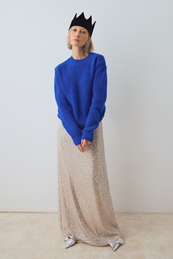 Стилизуем свитеры-оверсайз, чтобы они не полнили. Фото 2