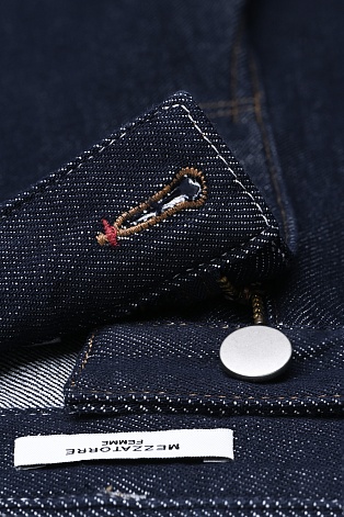 Свободные джинсы, темно-синие