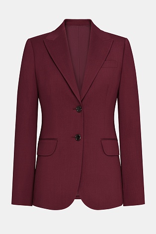 Приталенный жакет на двух пуговицах, винный AGATHA