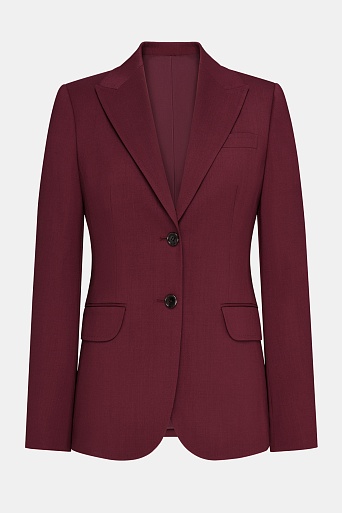 Приталенный жакет на двух пуговицах, винный AGATHA
