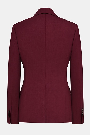 Приталенный жакет на двух пуговицах, винный AGATHA