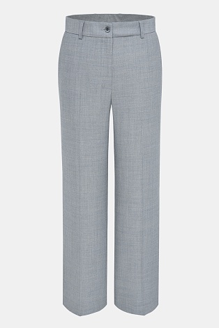 Костюмные однотонные брюки, серые MARIA