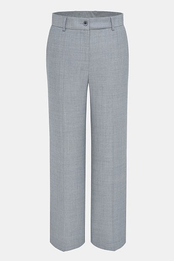 Костюмные однотонные брюки, серые MARIA