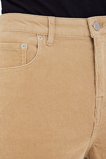 Вельветовые брюки песочного цвета