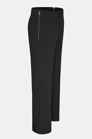 Прямые брюки со стрелками, черные