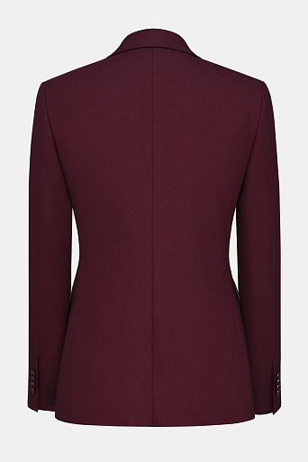 Приталенный жакет на одной пуговице, винный KARLA