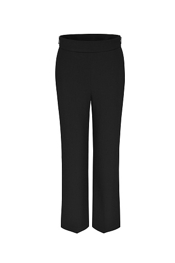 Прямые брюки со стрелками, черные