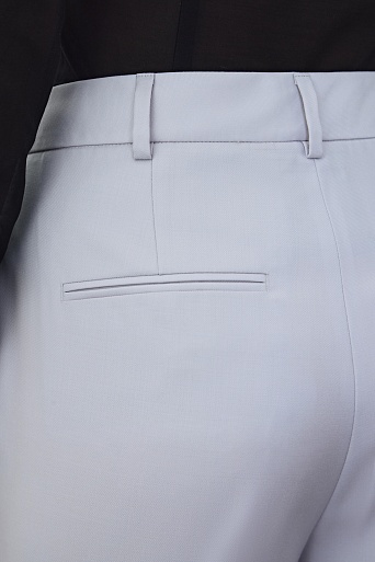 Прямые брюки из шерсти, светло-серые ANNIKA