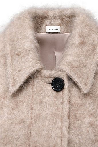 Кашемировое пальто, песочное