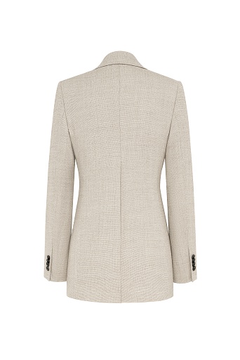 Удлиненный жакет на одной пуговице, серо-бежевый FLORENCE