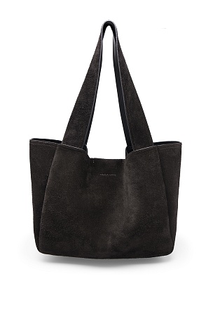 Черная замшевая сумка