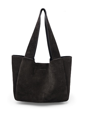 Черная замшевая сумка