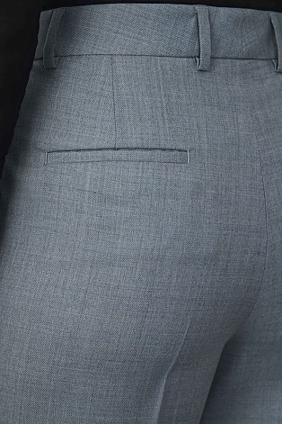 Костюмные однотонные брюки, серые MARIA