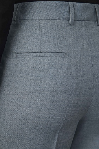 Костюмные однотонные брюки, серые MARIA