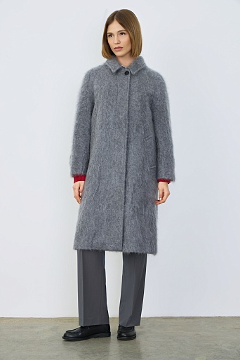 Кашемировое пальто, серое
