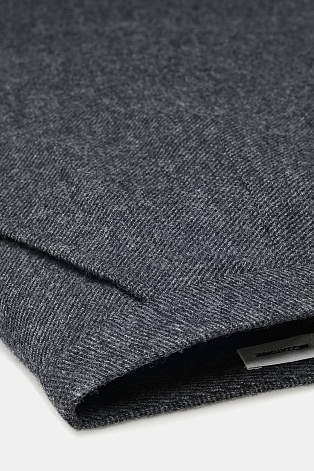 Юбка со складкой, серая