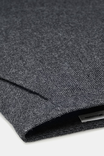 Юбка со складкой, серая