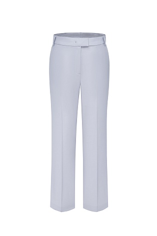 Прямые брюки из шерсти, светло-серые ANNIKA