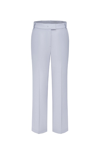 Прямые брюки из шерсти, светло-серые ANNIKA