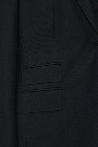 Приталенный жакет с декоративной складкой, черный