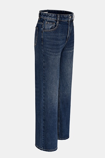 Свободные джинсы, темно-синие 