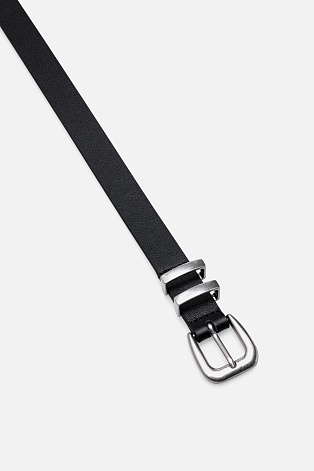 Кожаный ремень, черный