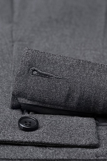 Брюки прямого силуэта, серый меланж 