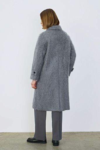 Кашемировое пальто, серое