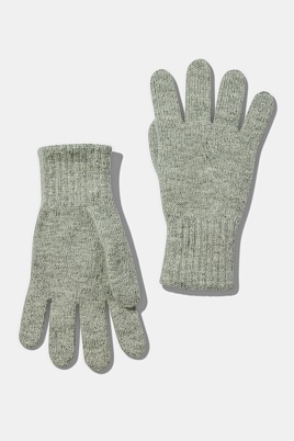 Перчатки с ангорой, светло-серые