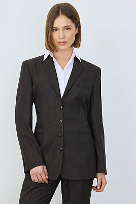 Жакет с декоративной шнуровкой на спинке, темно-серый Alianna