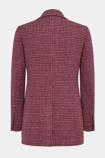 Удлиненный жакет в белую клетку GABRIELLA