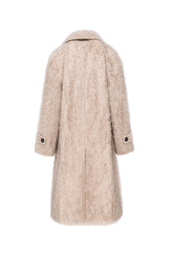 Кашемировое пальто, песочное
