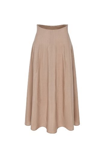 Длинная юбка, коричневая