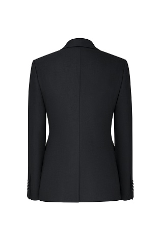 Жакет костюмный на одной пуговице, черный