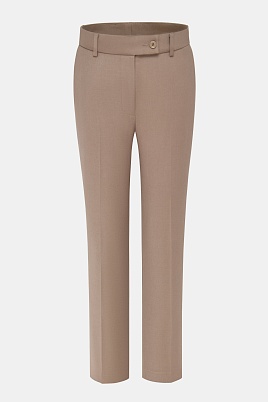 Зауженные брюки со стрелками, цвет бежевый EMMY