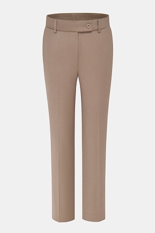 Зауженные брюки со стрелками, цвет бежевый EMMY