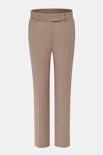 Зауженные брюки со стрелками, цвет бежевый EMMY