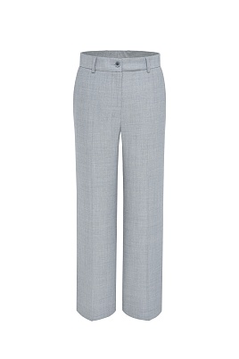 Костюмные однотонные брюки, серые MARIA