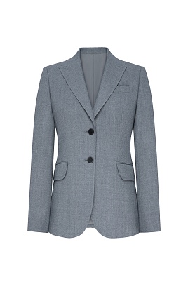 Костюмный жакет на пуговицах, серый