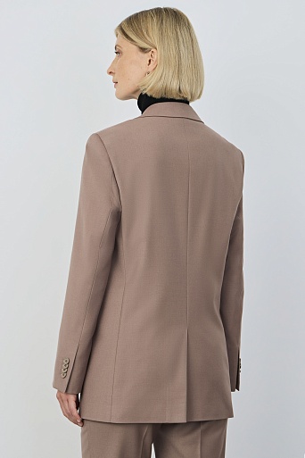 Удлиненный жакет, цвет бежевый MILA