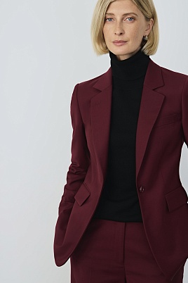 Приталенный жакет, бордовый KARLA