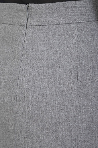 Ассиметричная юбка с запахом, серая