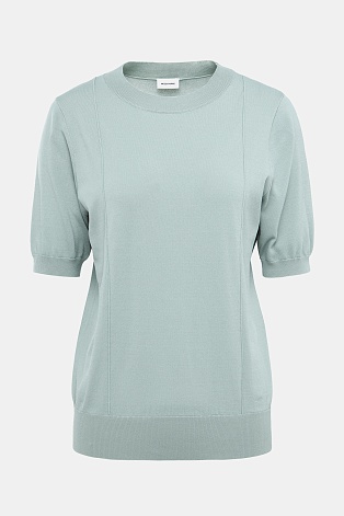 Трикотажная футболка из тенселя, мятная