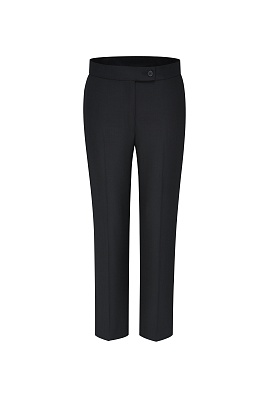 Прямые костюмные брюки со стрелками, черные