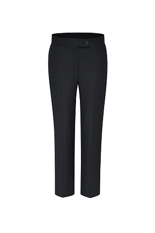 Прямые костюмные брюки со стрелками, черные