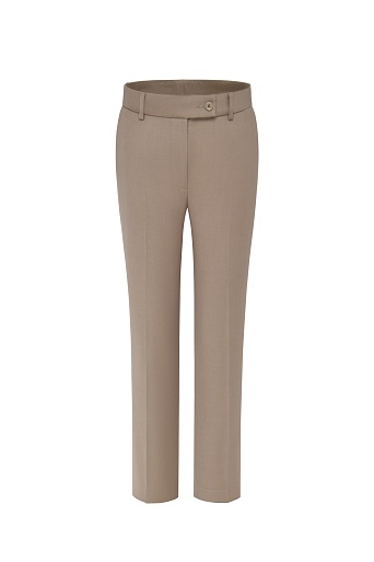 Зауженные брюки со стрелками, цвет бежевый EMMY