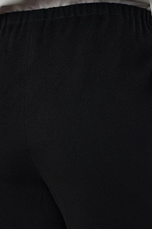 Кашемировые брюки свободного кроя, черные