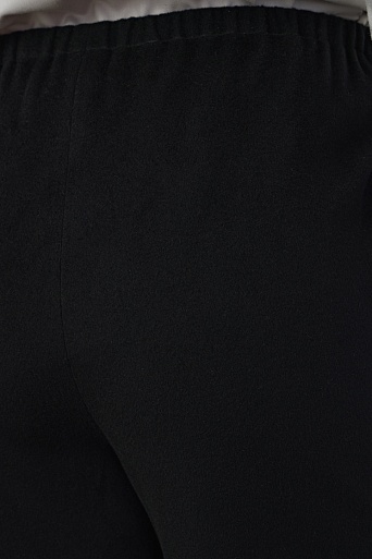 Кашемировые брюки свободного кроя, черные